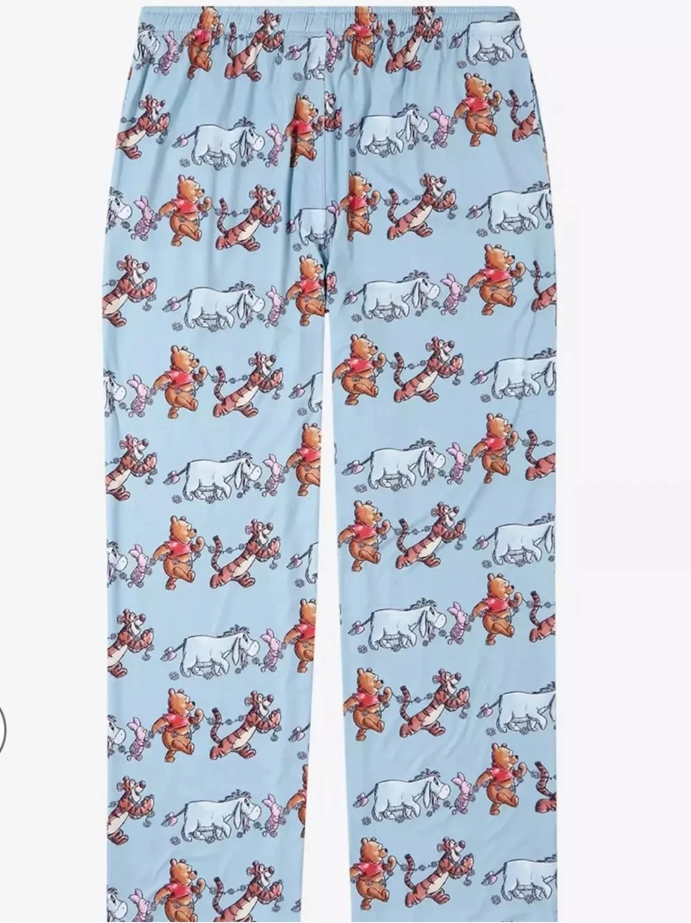 Disney Winnie the Pooh Light Blue Pajama Pants with Yellow Drawstring - Picture 16 of 16